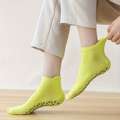 Non Slip Yoga Socks Moisture Wicking Ankle Socks Breathable Dance Pilates Socks