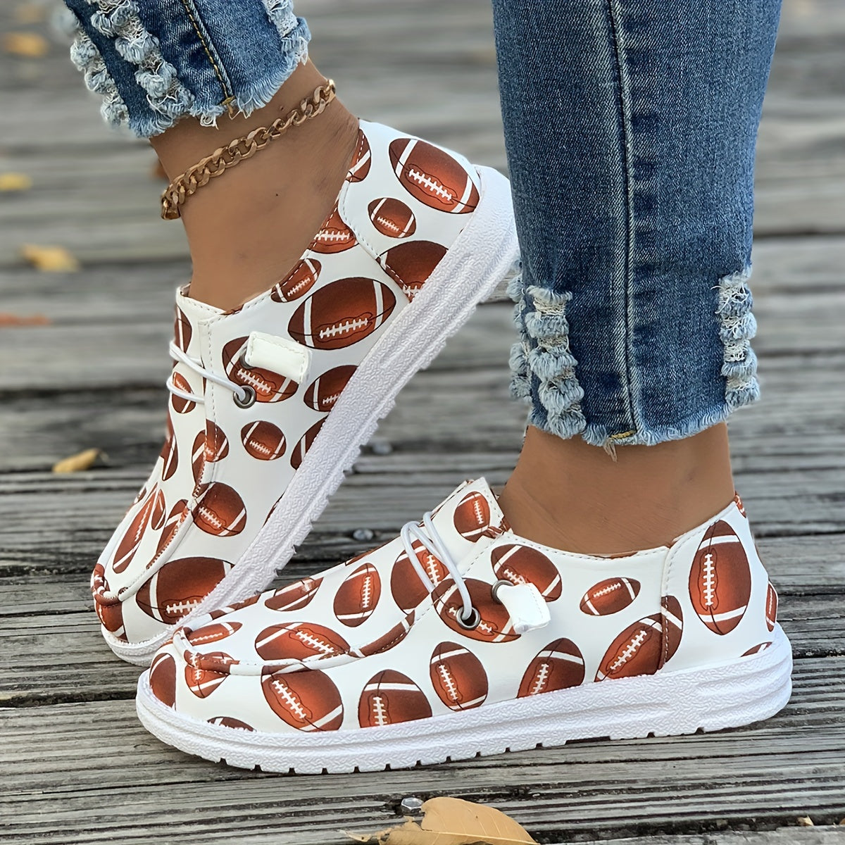 Women's Rugby Pattern Skate Shoes Light Lace Canvas Sneakers