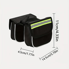 Mountain Bike Front Rail Bag Enlarged Hard Shell Cycling Bag Reflective Strip