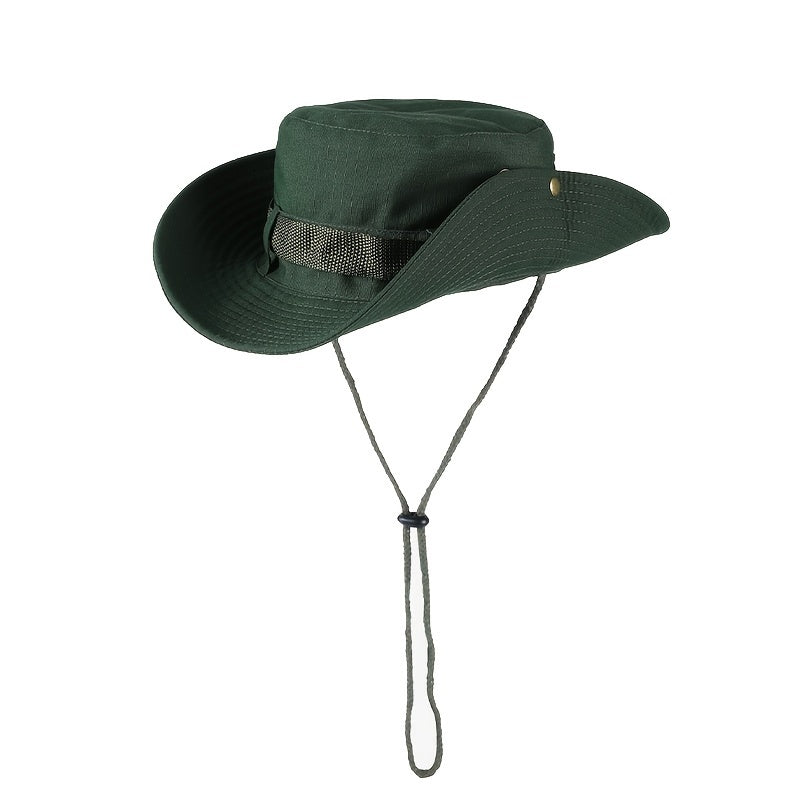 Women's Wide Brim Bucket Hat Summer Sunscreen Beach Fisherman Cap