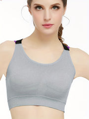 3pcs Criss Cross Sports Bras Colorblock