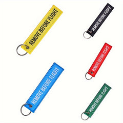 Remove Before Flight Keychain Bag Pendant