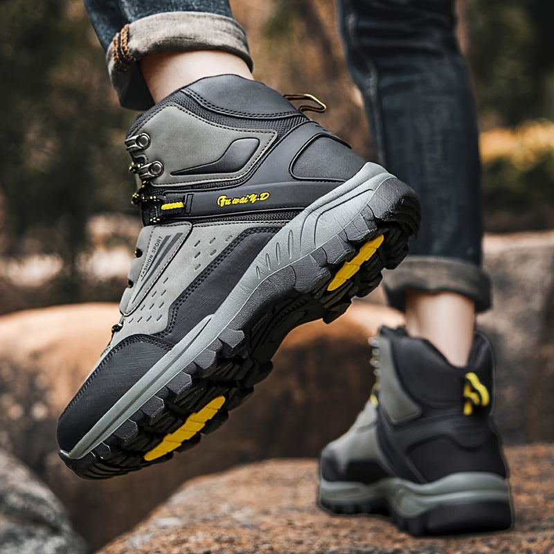 Men's High Top Hiking Boots Non Slip Work Shoes