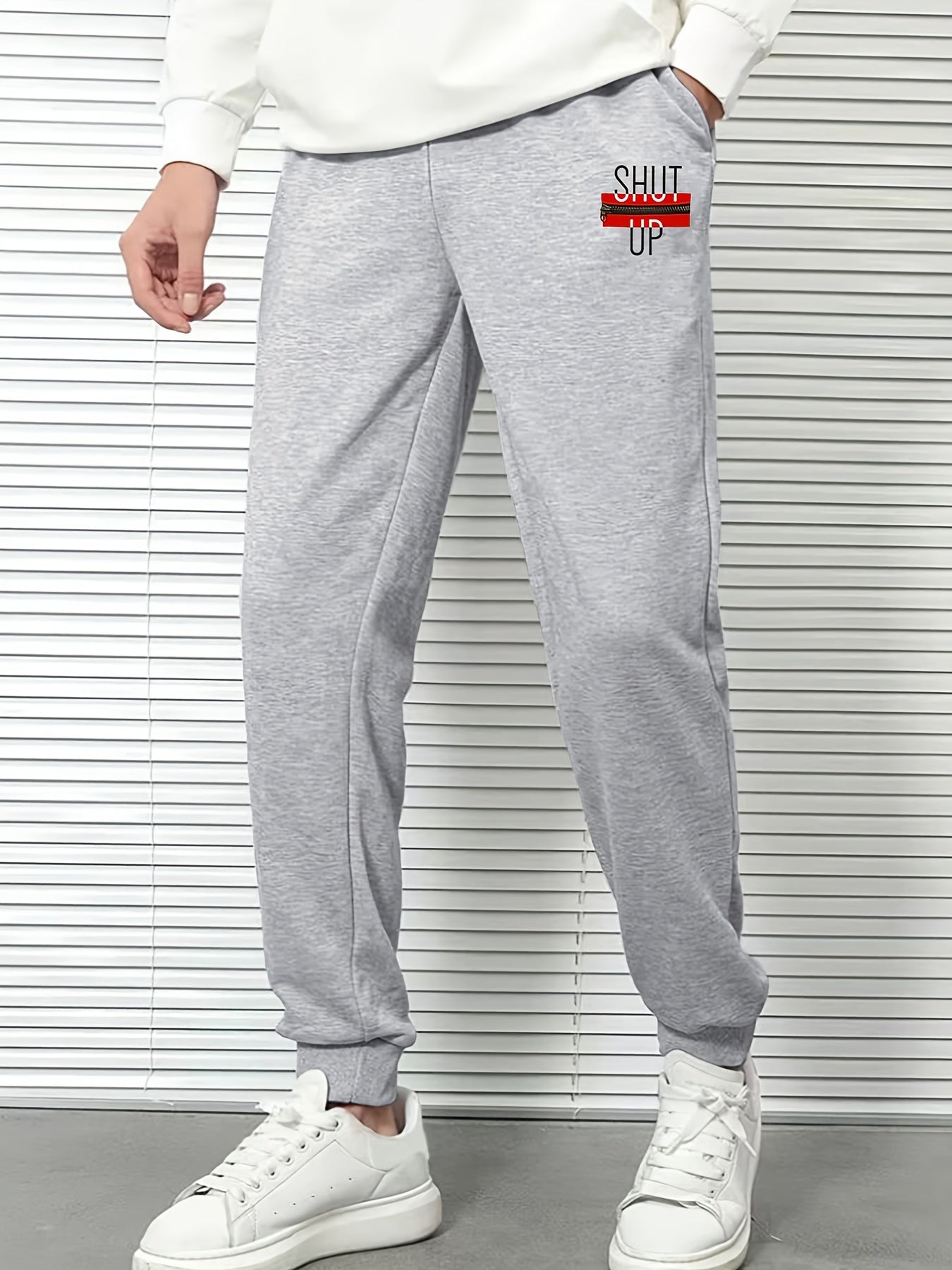 Men's Graphic Print Drawstring Sweatpants