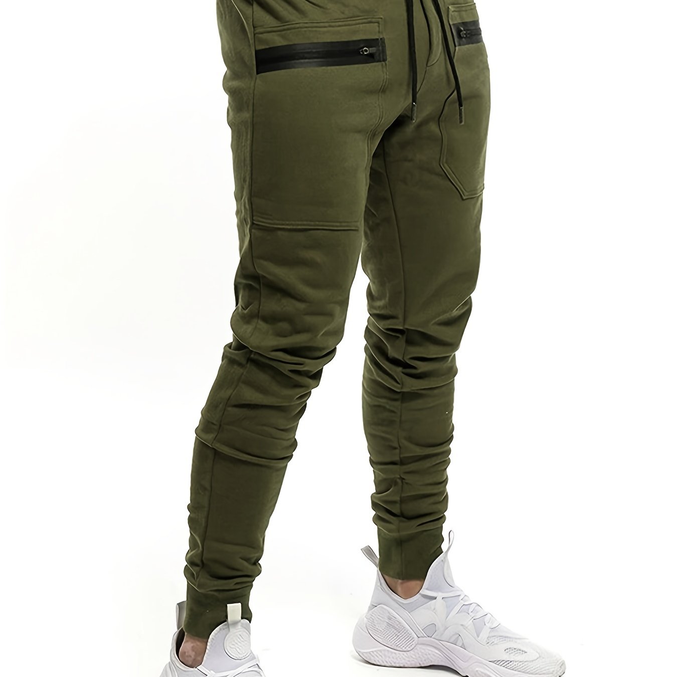 Men s Cargo Sweatpants Stretch Elastic Waist Jogger Pants