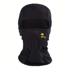 Rose Flower Print Outdoor Cycling Hat Sunscreen Windproof Headgear