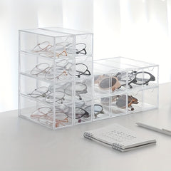 Acrylic Glasses Storage Box Display Rack Drawer Type