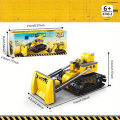 535pcs Transformable Engineering Vehicle Building Blocks Toy