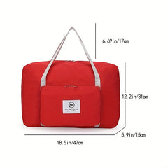 Foldable Large Capacity Duffle Bag Lightweight Weekender Carry On Luggage