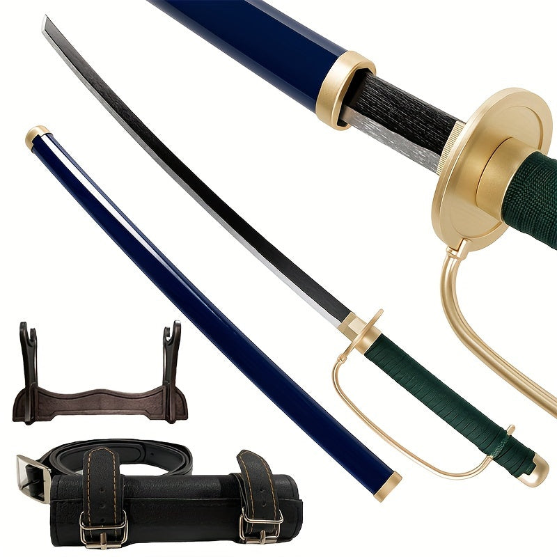 Wooden Samurai Katana Sword with Display Stand