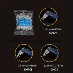 100pcs Wide Tile Spacers Tiles Leveler Spacers Replaceable Tile Levelers