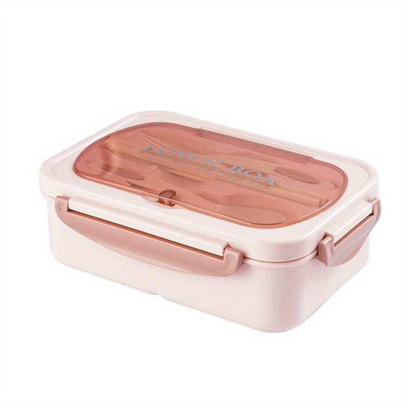 Leakproof Bento Box 1000 ML Square Lunch Box with Tableware