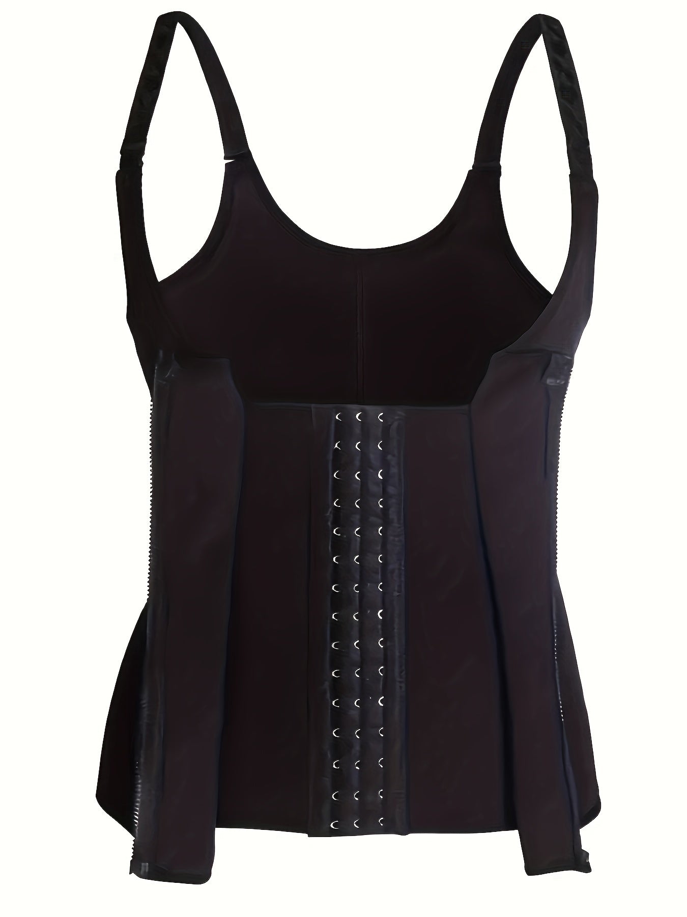Zipper Bustier Tank Tops Tummy Control Corset
