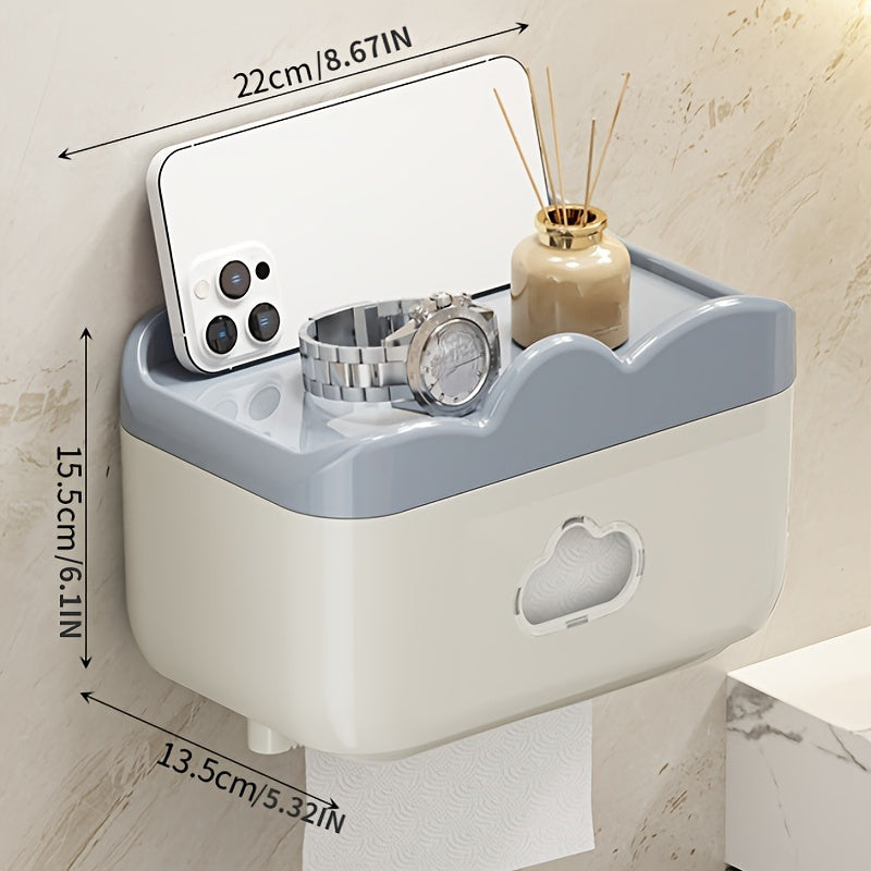 Wall Mounted Toilet Tissue Box Bathroom Paper Holder