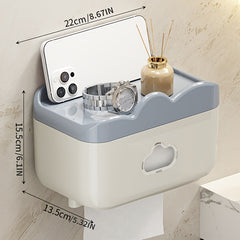 Wall Mounted Toilet Tissue Box Bathroom Paper Holder