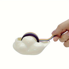 Cartoon Cloud Rainbow Tape Dispenser & Cutter
