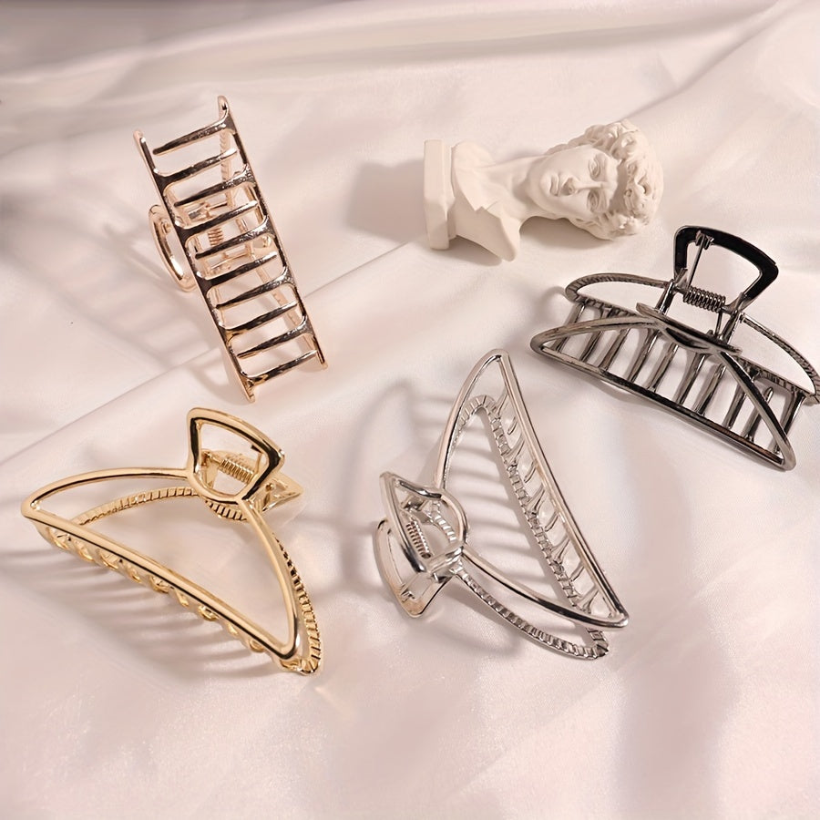 Large Hair Grip Semi Circle Hair Clip for Women Girls Outdoor Decors