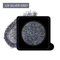 Glitter Eyeshadow Powder Silvery Grey