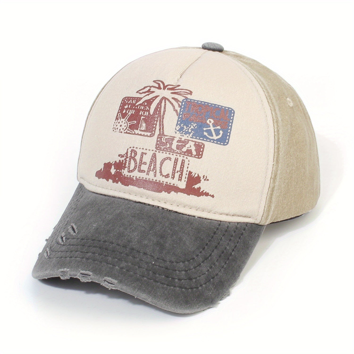 Summer Sun Beach Baseball Cap Women Casual Washed Distressed Sports Hat