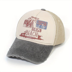 Summer Sun Beach Baseball Cap Women Casual Washed Distressed Sports Hat