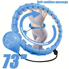 Pilates Waist Training Ring Fitness Hoop with Solid Ball