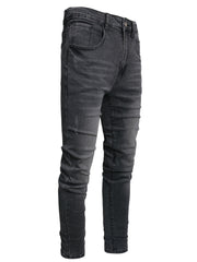 Men's Distressed Slim Fit Jeans - Casual Street Style Denim Pants