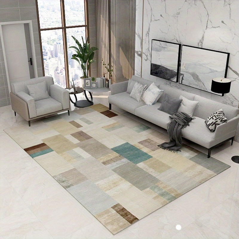 Modern Geometric Area Rug for Living Room Bedroom