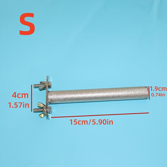 Stainless Steel Parrot Bird Perch Stand For Grinding Teeth And Mouth