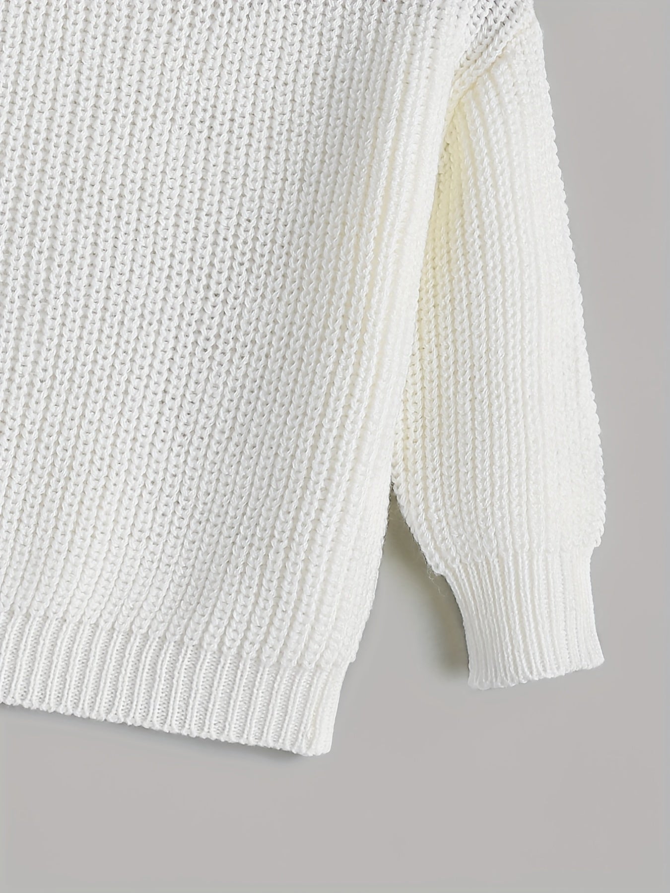 Girls Long Sleeve Knitted Pullover Top