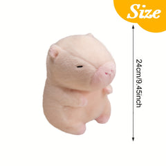 AKKUN Light Up Capybara Plush Toy 9.84 inch Soft Glowing Stuffed Animal