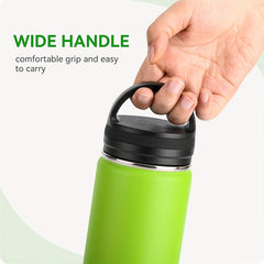 Reusable Lids W/ Handle for Wide Mouth Sport Water Bottles