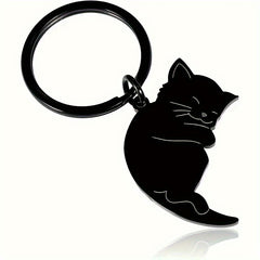 Cat Couple Keychain Pendant Decoration for Car Keys Backpacks Wallets