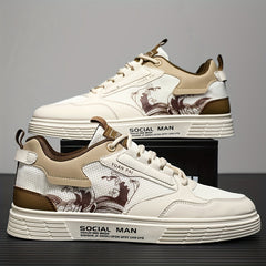 Men's Breathable Lace Up Sneakers Casual Outdoor Walking Shoes