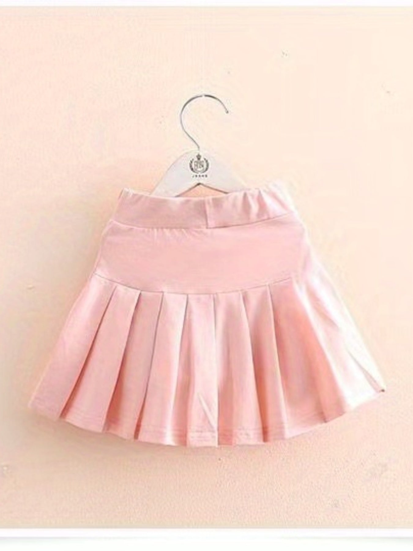 Girls Heart Embroidered Flare Skirt With Shorts for Kids