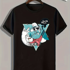 Cartoon Print Men's Graphic T shirt Casual Comfy Tees For Summer Mens Clothing