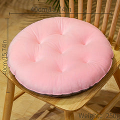 Polyester Chair Cushion Crystal Velvet Solid Matching Chair Mat Warm Seat Cushio