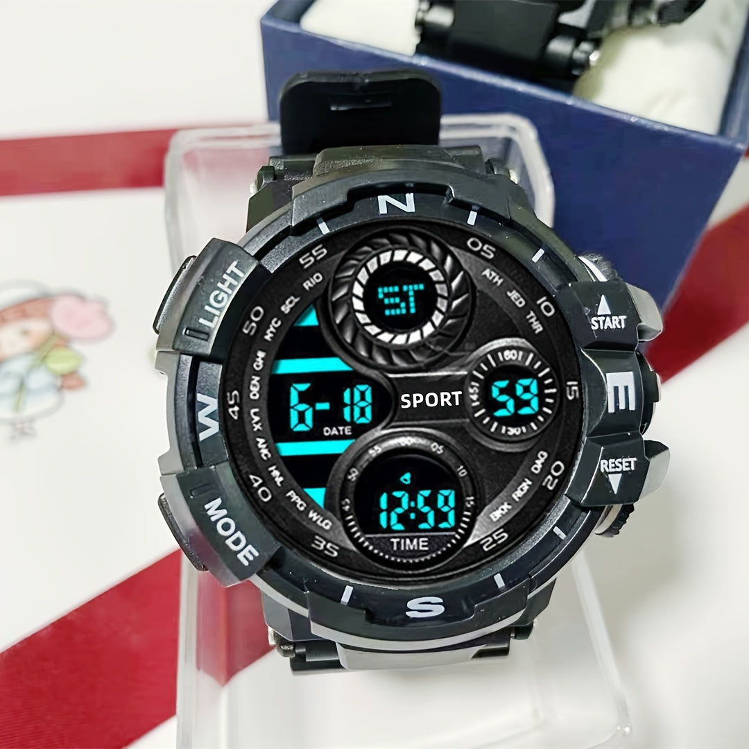 Boys Luminous Electronic Watch Multifunctional Decorative Gift