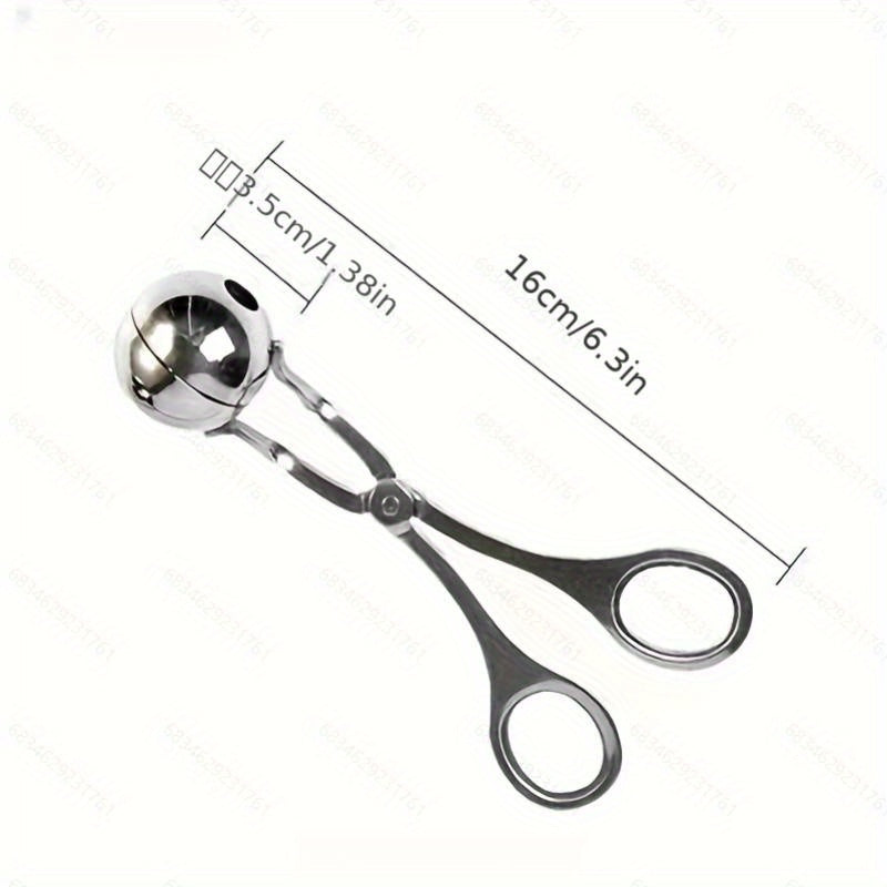 Stainless Steel Meat Baller Maker Rice Ball Tongs Scoop DIY Fish Ball Mold