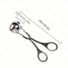 Stainless Steel Meat Baller Maker Rice Ball Tongs Scoop DIY Fish Ball Mold