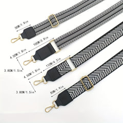Geometric Pattern Bag Strap - Adjustable and Durable - Travel Bag Accessory
