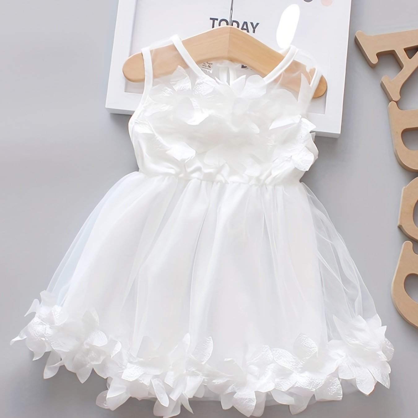 Flower Fairy Baby Girl's Party Dresses Mesh Princess Dress