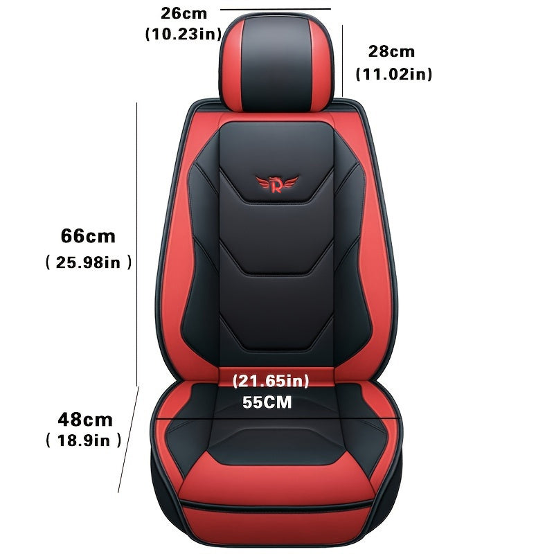 PU Car Seat Cover Vehicle Seat Cushion Full Wrapping Edge Seat Protector