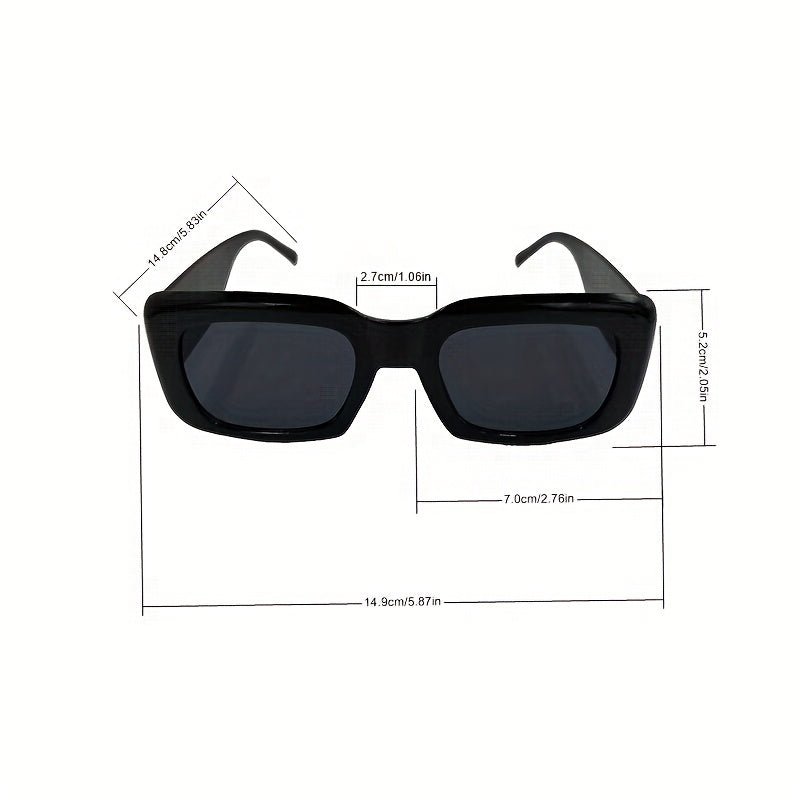 Y2K Square Sunglasses Hip-hop Anti Glare UV400