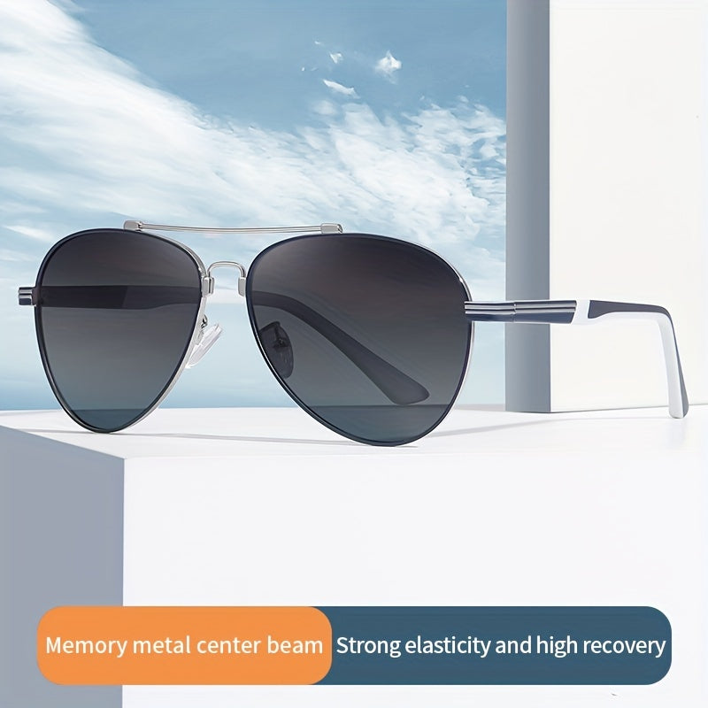 Retro Aviator Men's Sunglasses UV400 Protection