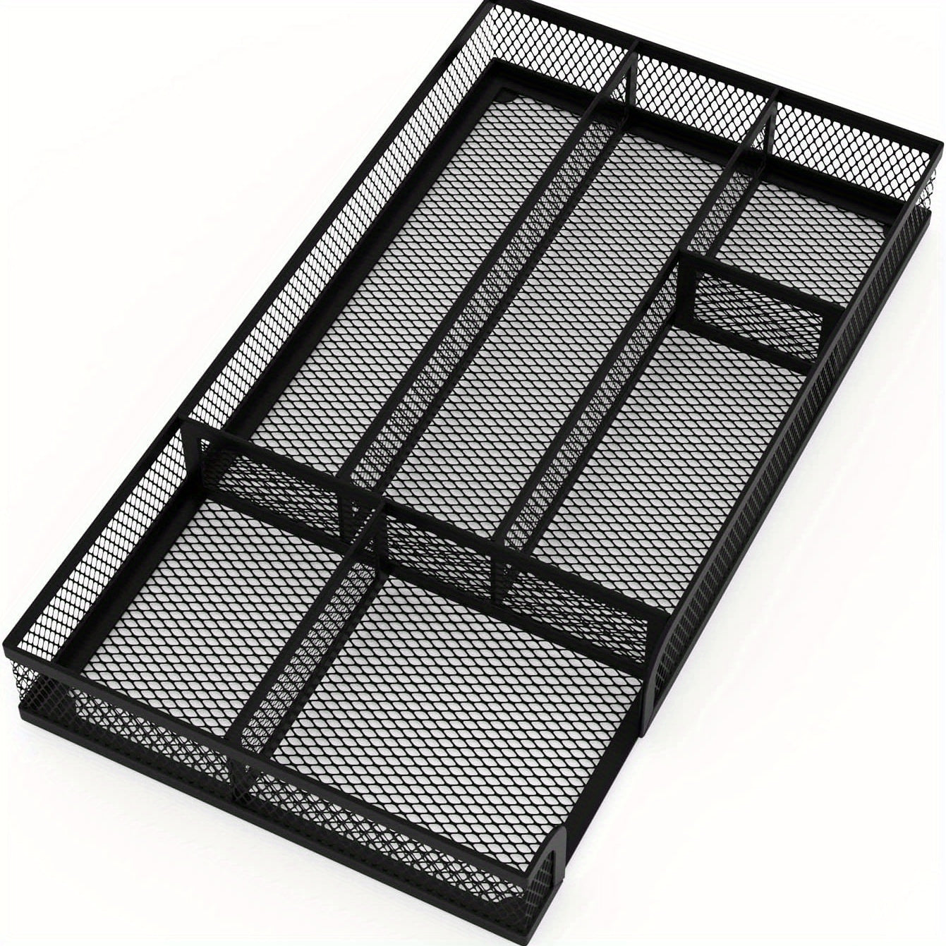 Metal Mesh Desk Drawer Organizer Dividers - Pen Tray Box for Desktop