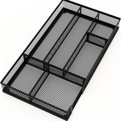 Metal Mesh Desk Drawer Organizer Dividers - Pen Tray Box for Desktop