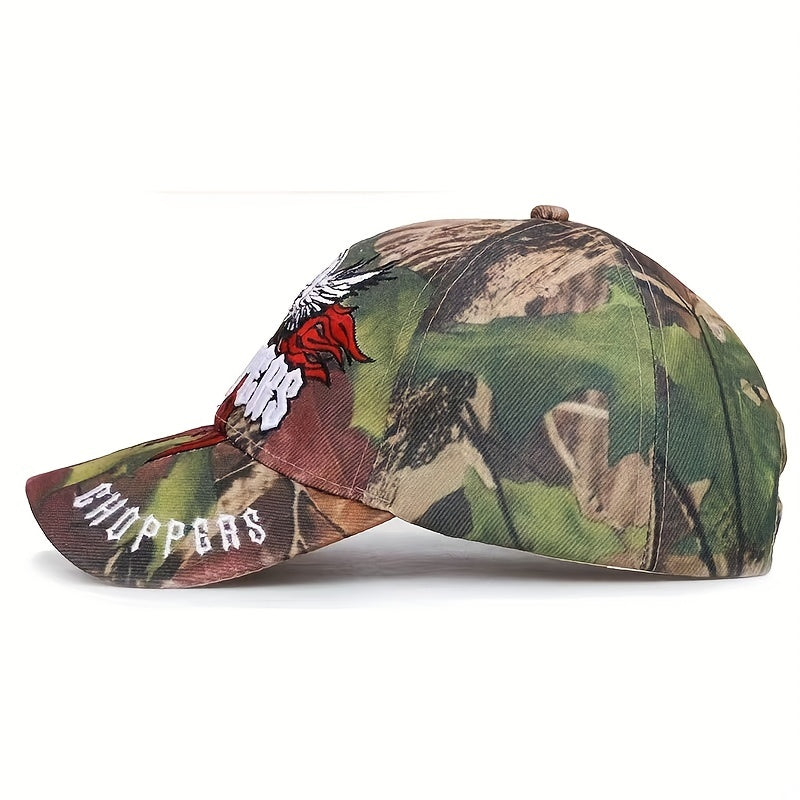 Unisex Skeleton Embroidered Baseball Cap Sunshade Breathable Adjustable