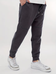 Men's Cotton Blend Solid Casual Tapered Cropped Pants