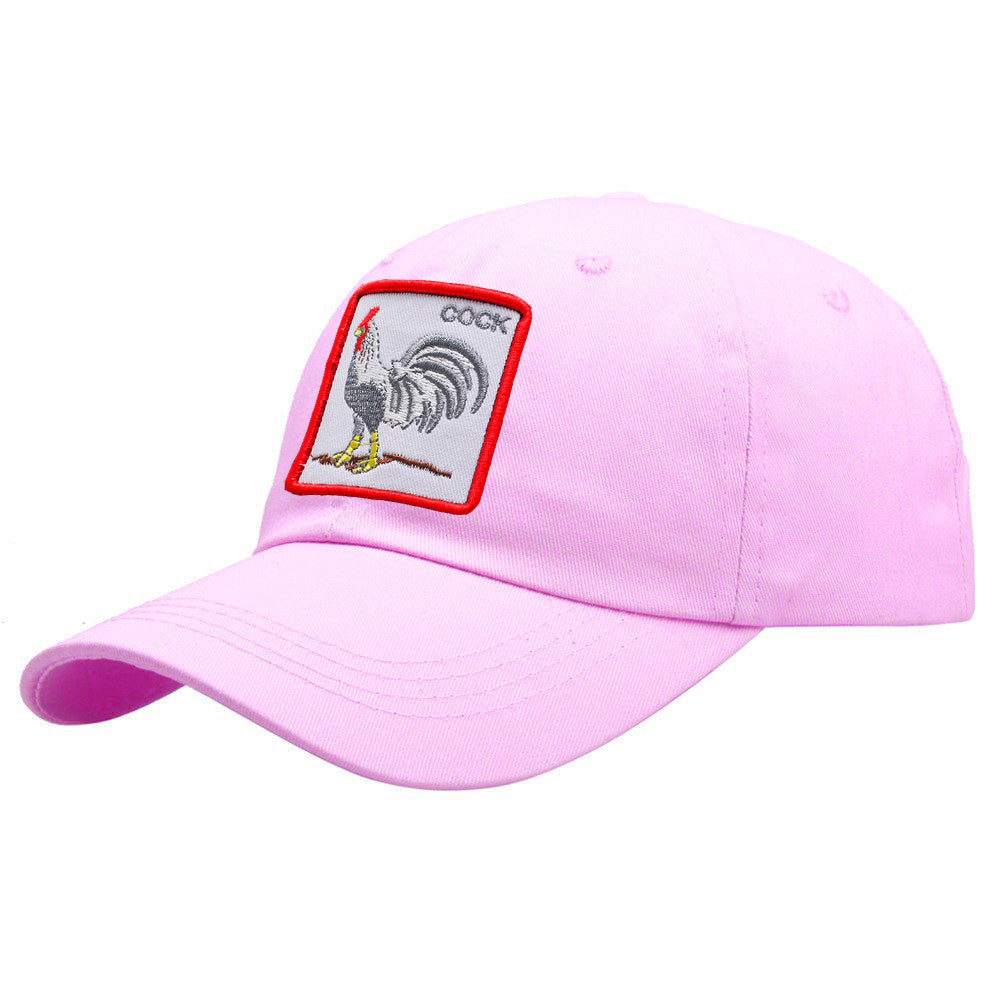 Animal Embroidery Patch Baseball Cap Cotton Sun Hat Adjustable Dad Hats