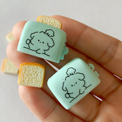 Mini Toaster Bread Machine Dollhouse Statue DIY Resin Crafts